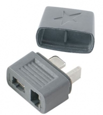 T-Buchse ( Akkuseite )  sehr gute Qualitt zum verlten mit Kappe