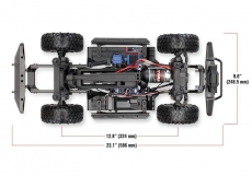 TRAXXAS TRX-4 Land Rover Crawler silber/schwarz 1/10 Crawler 2.4GHz (Link-fähig) ohne Akku, ohne Lader
