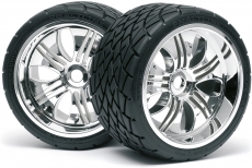 H4731 - Phaltline Reifen 140X70mm/Tremore Felge Radsatz ( 2 ) 1:8 17mm Sechskant 4731