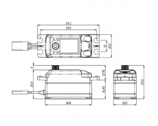 Digital Lenkservo Savx SC-1252MG Low Profile