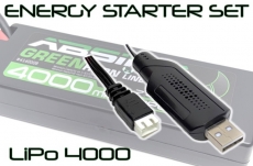 RC Energy Starter Set 4000 (LiPo/USB) # 4200030 Akku + USB Lader