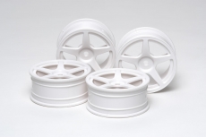 Tamiya Felgen 5 Speichen ( 4 stck ) 0 offset wei 53471