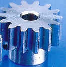 Motorritzel Stahl Modul 0,4 bzw 64 dp Welle 3.17mm / 20-51 Zähne